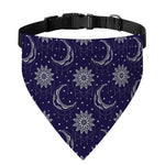 Boho Sun And Moon Pattern Print Over The Collar Dog Bandana