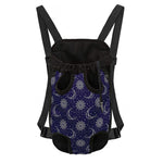 Boho Sun And Moon Pattern Print Pet Carrier Backpack
