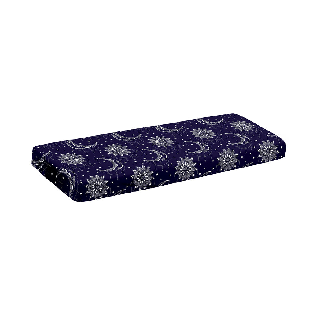 Boho Sun And Moon Pattern Print Piano Keyboard Cover