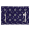 Boho Sun And Moon Pattern Print Placemat