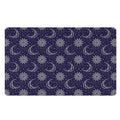 Boho Sun And Moon Pattern Print Polyester Doormat