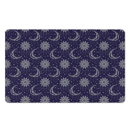 Boho Sun And Moon Pattern Print Polyester Doormat