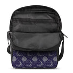 Boho Sun And Moon Pattern Print Rectangular Crossbody Bag