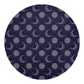 Boho Sun And Moon Pattern Print Round Blanket