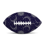 Boho Sun And Moon Pattern Print Rugby Ball