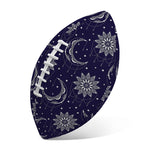 Boho Sun And Moon Pattern Print Rugby Ball
