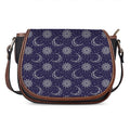 Boho Sun And Moon Pattern Print Saddle Bag
