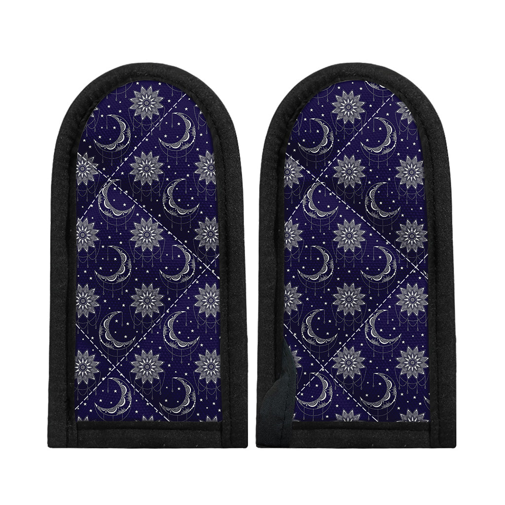 Boho Sun And Moon Pattern Print Skillet Handle Cover