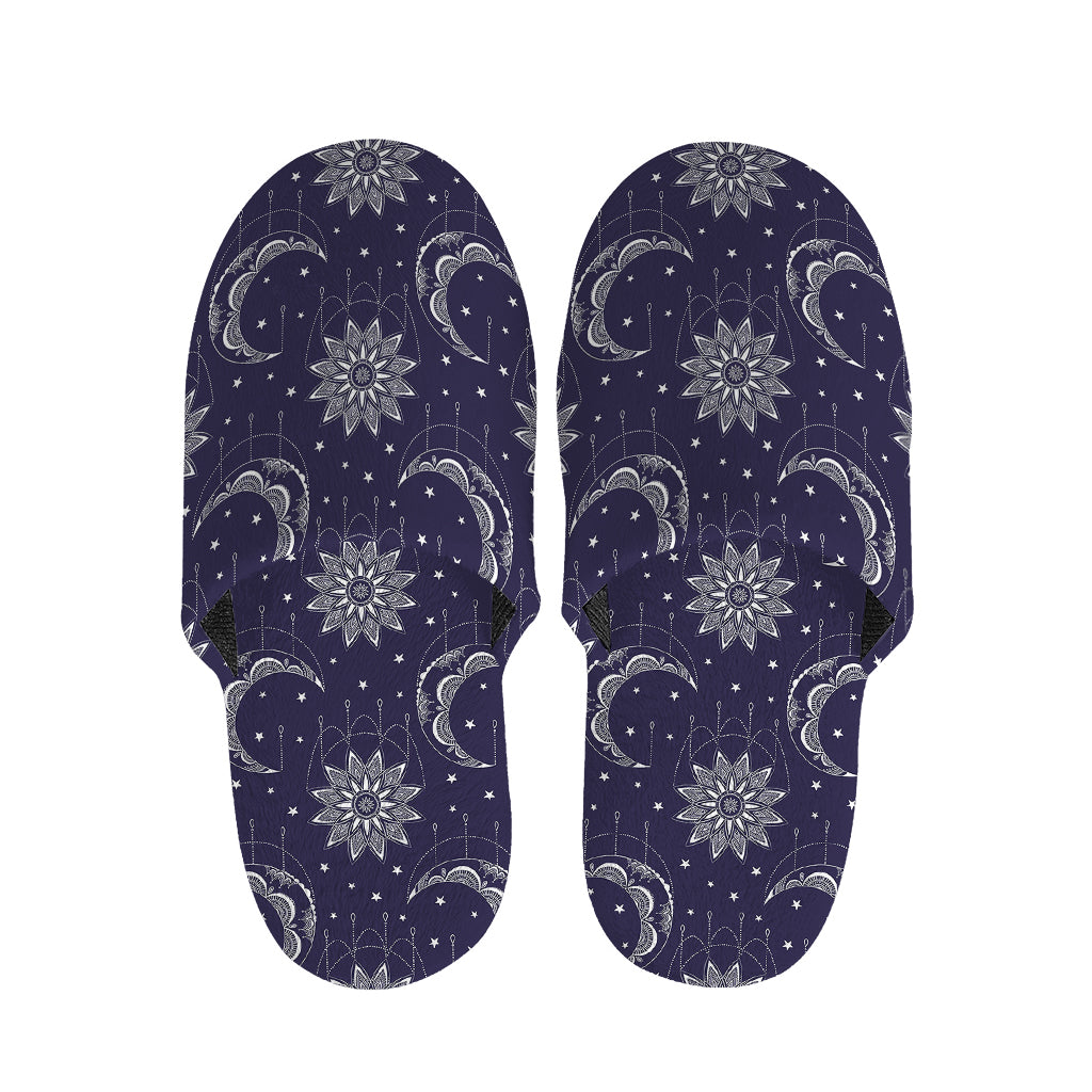 Boho Sun And Moon Pattern Print Slippers