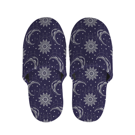 Boho Sun And Moon Pattern Print Slippers