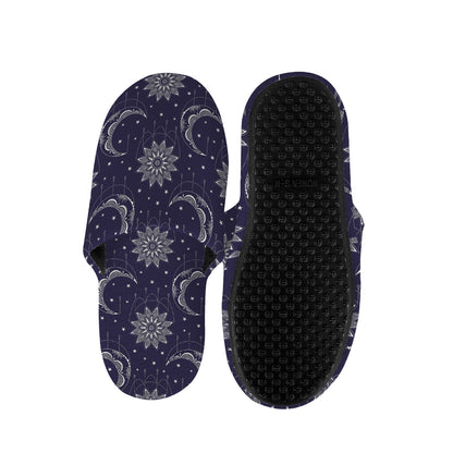 Boho Sun And Moon Pattern Print Slippers