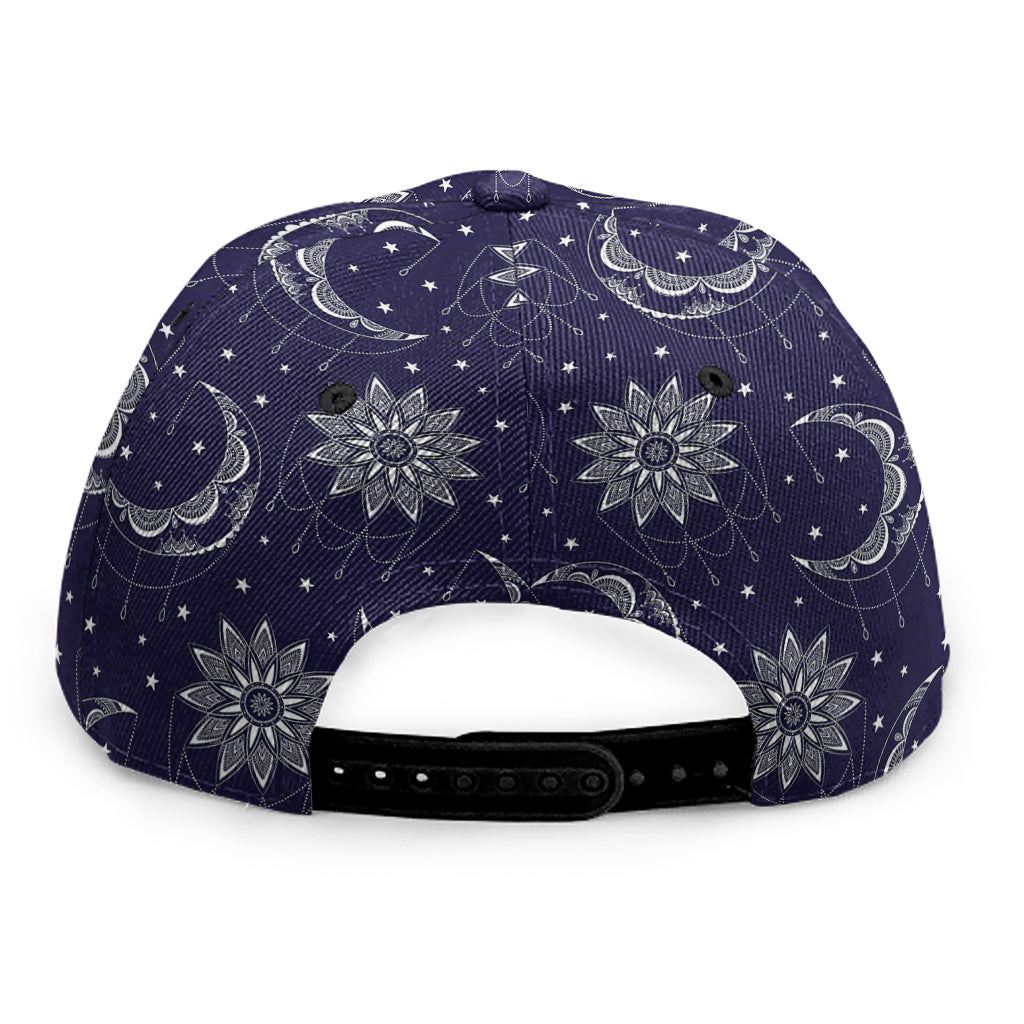 Boho Sun And Moon Pattern Print Snapback Cap
