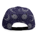 Boho Sun And Moon Pattern Print Snapback Cap