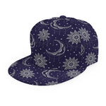 Boho Sun And Moon Pattern Print Snapback Cap