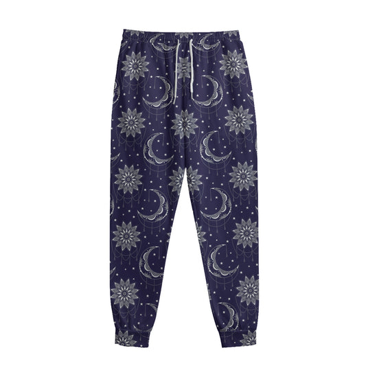 Boho Sun And Moon Pattern Print Sweatpants