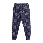 Boho Sun And Moon Pattern Print Sweatpants