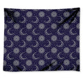 Boho Sun And Moon Pattern Print Tapestry