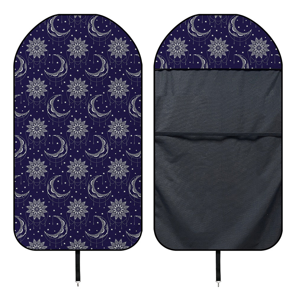 Boho Sun And Moon Pattern Print Waterproof Car Seat Cover