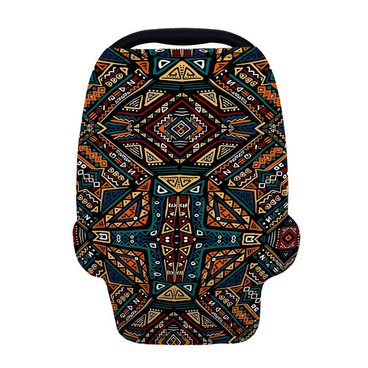 Boho Tribal Aztec Pattern Print Baby Seat Cover