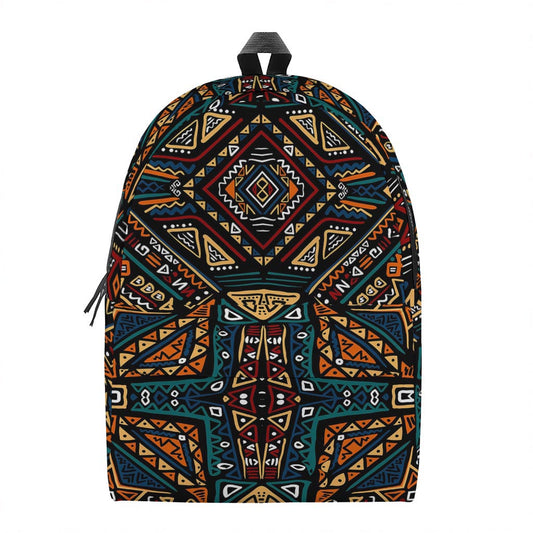 Boho Tribal Aztec Pattern Print Backpack