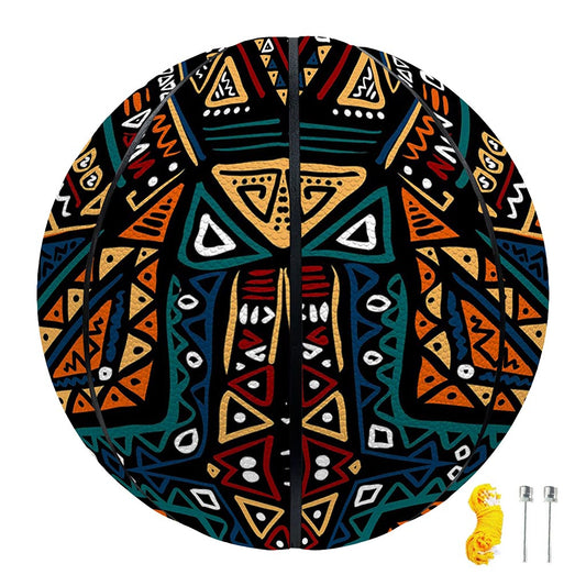 Boho Tribal Aztec Pattern Print Basketball