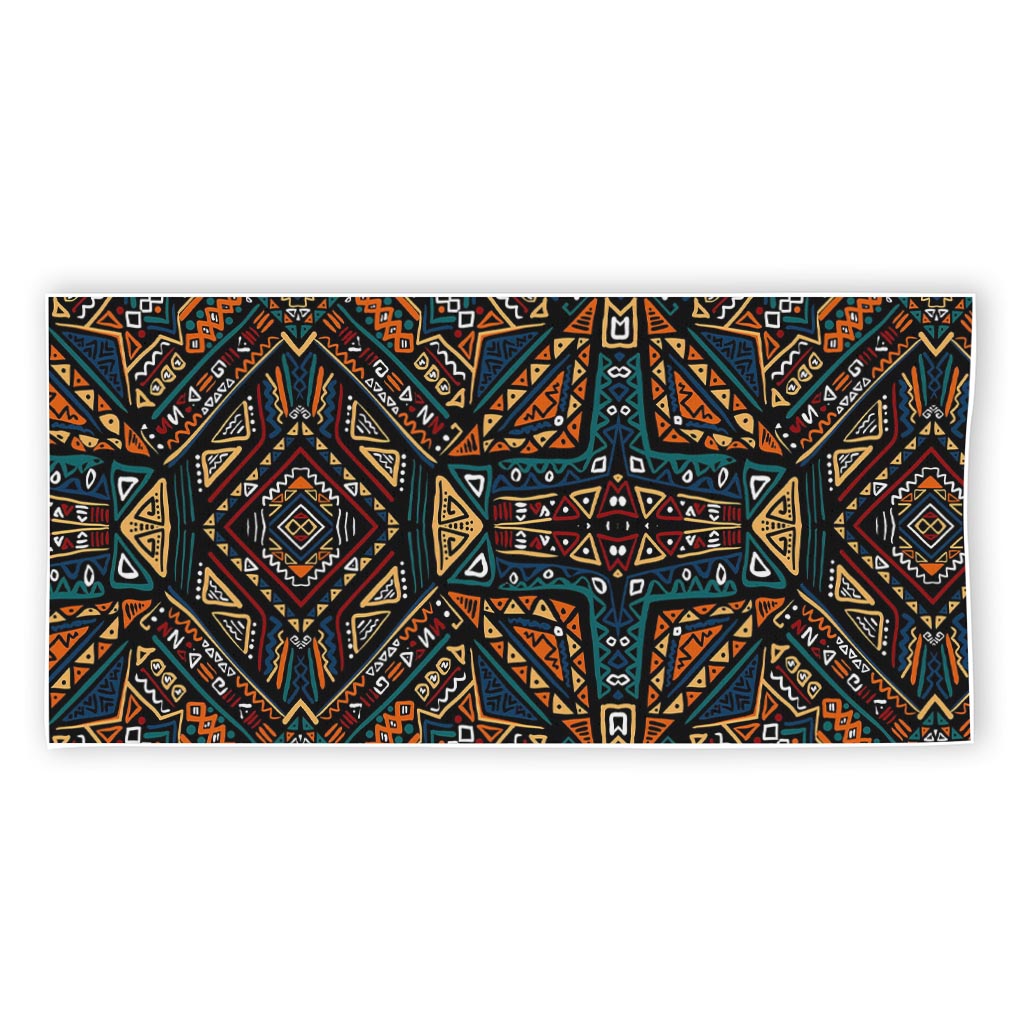 Boho Tribal Aztec Pattern Print Beach Towel