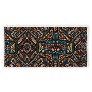 Boho Tribal Aztec Pattern Print Beach Towel