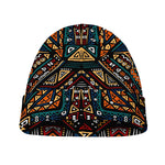 Boho Tribal Aztec Pattern Print Beanie