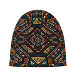 Boho Tribal Aztec Pattern Print Beanie