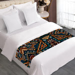 Boho Tribal Aztec Pattern Print Bed Runner