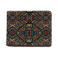 Boho Tribal Aztec Pattern Print Bifold Wallet