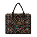 Boho Tribal Aztec Pattern Print Canvas Tote Bag