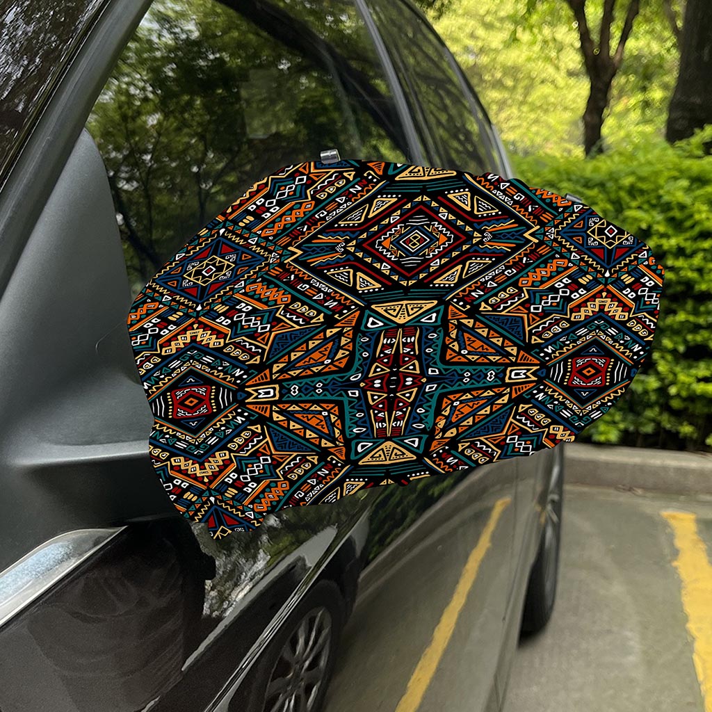 Boho Tribal Aztec Pattern Print Car Side Mirror Covers
