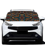 Boho Tribal Aztec Pattern Print Car Windshield Snow Cover