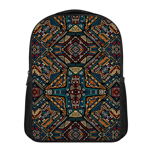 Boho Tribal Aztec Pattern Print Casual Backpack