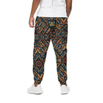 Boho Tribal Aztec Pattern Print Cotton Pants