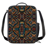 Boho Tribal Aztec Pattern Print Crossbody Lunch Bag