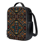 Boho Tribal Aztec Pattern Print Crossbody Lunch Bag