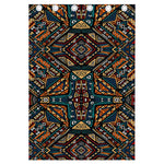 Boho Tribal Aztec Pattern Print Curtain