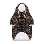 Boho Tribal Aztec Pattern Print Dog Zip Up Hoodie