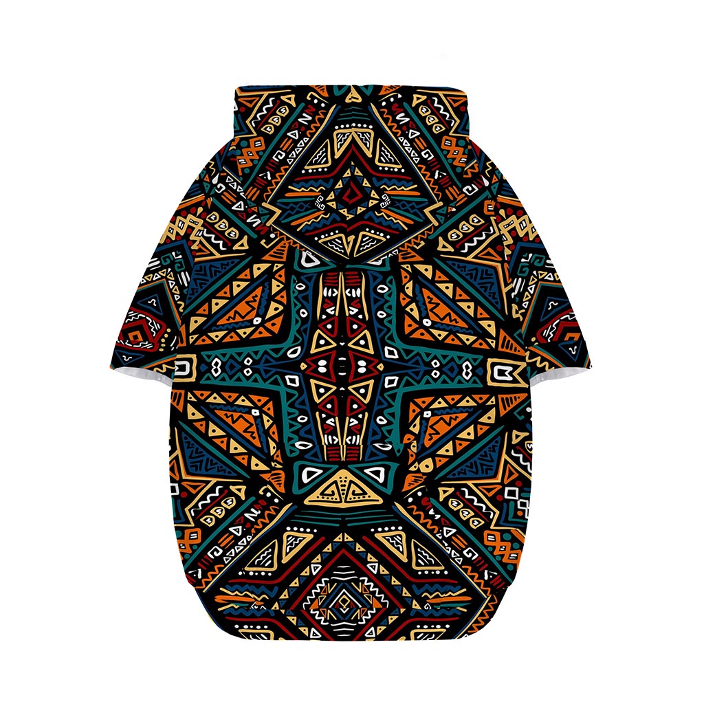 Boho Tribal Aztec Pattern Print Dog Zip Up Hoodie