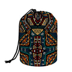 Boho Tribal Aztec Pattern Print Drawstring Makeup Bag
