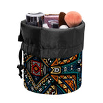 Boho Tribal Aztec Pattern Print Drawstring Makeup Bag
