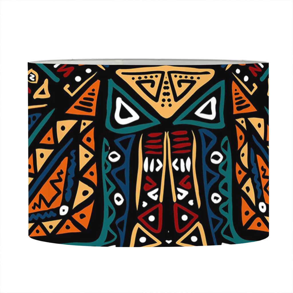 Boho Tribal Aztec Pattern Print Drum Lamp Shade