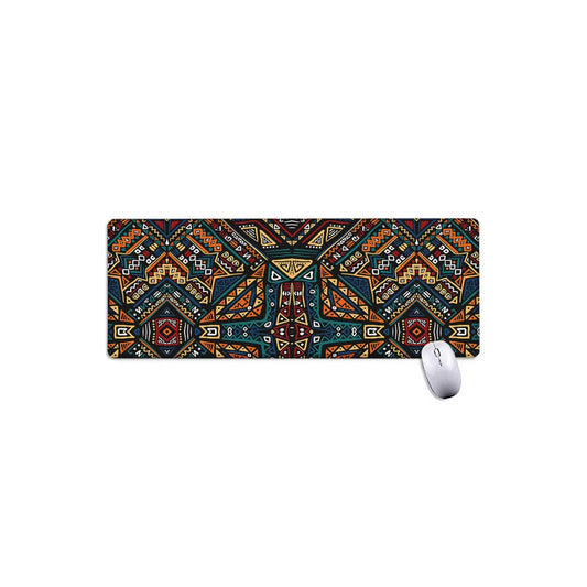 Boho Tribal Aztec Pattern Print Extended Mouse Pad
