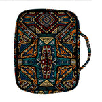 Boho Tribal Aztec Pattern Print Front Pocket Bible Bag