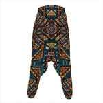 Boho Tribal Aztec Pattern Print Hammer Pants