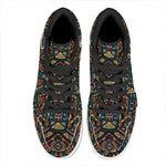 Boho Tribal Aztec Pattern Print High Top Leather Sneakers