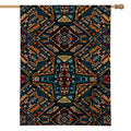 Boho Tribal Aztec Pattern Print House Flag