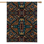 Boho Tribal Aztec Pattern Print House Flag